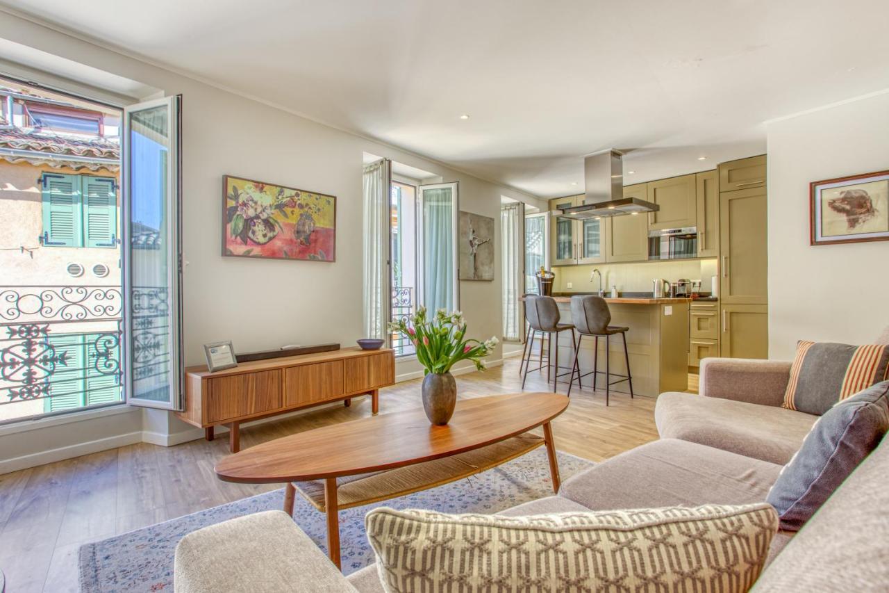Style In Cannes-Beautiful Apt-5 Mins Stroll To Festival-Beach-Port Buitenkant foto